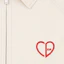 Sizing Dior SS24 White Logo Heart Embroidered Wide Collar Zip Jacket 493D486A384X-C083
