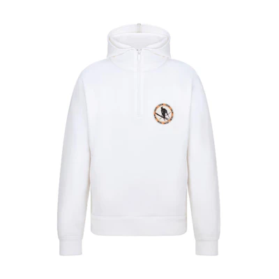 DIOR SS24 White Oversized Logo Long-Sleeve Sweatshirt 13J633A0531-C001