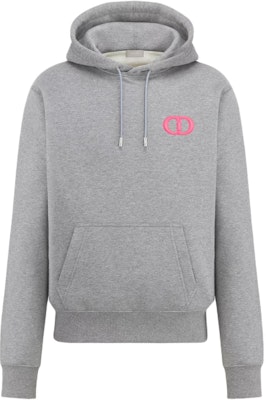 DIOR SS25 Grey Hoodie with Embroidered Logo. 113J698B0531-C884 Buy DIOR SS25 Grey Hoodie with Embroidered Logo. 113J698B0531-C884