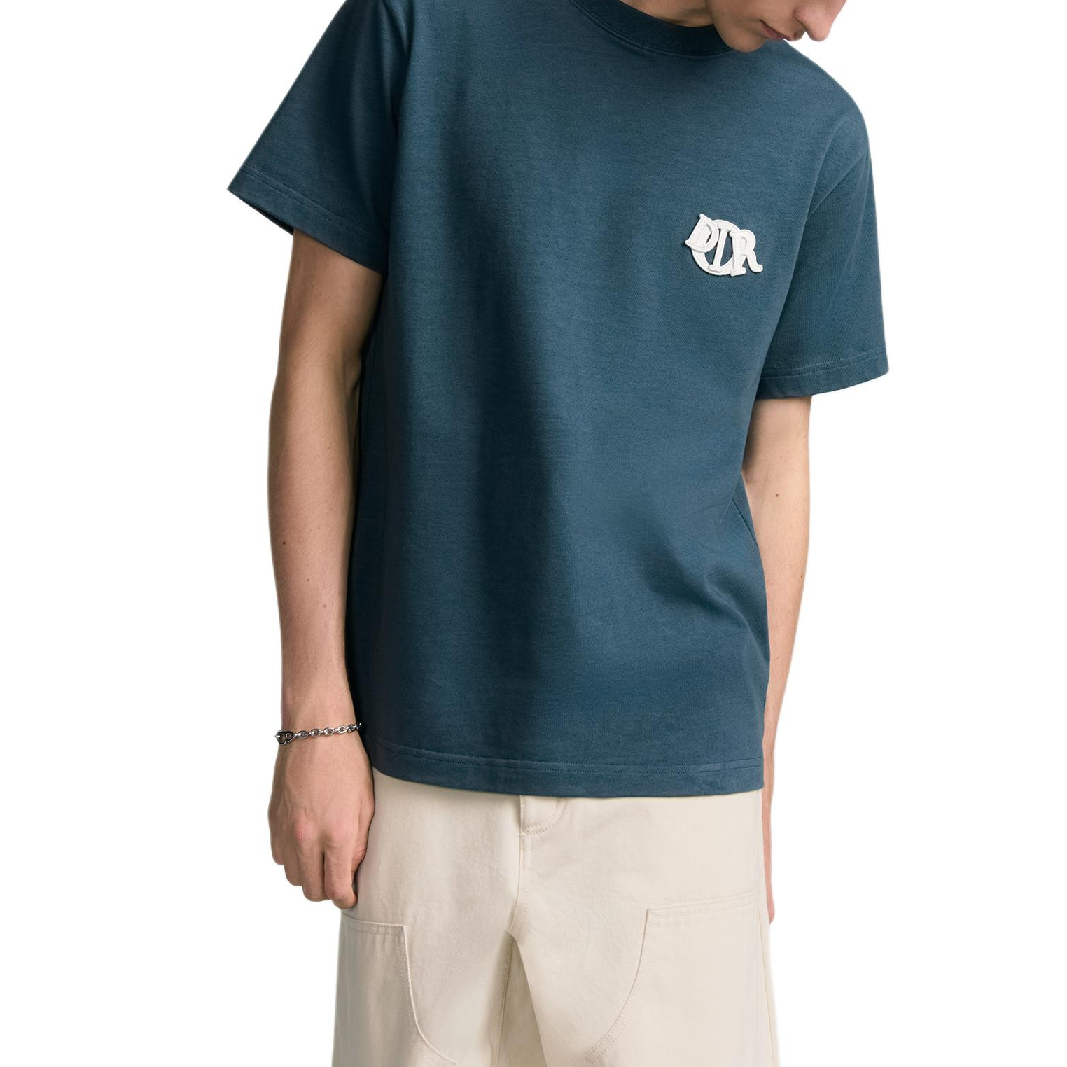 DIOR SS25  Loose Fit Blue T-Shirt - Spring Ready-to-Wear Collection. 513J696D0554-C580 圖 6