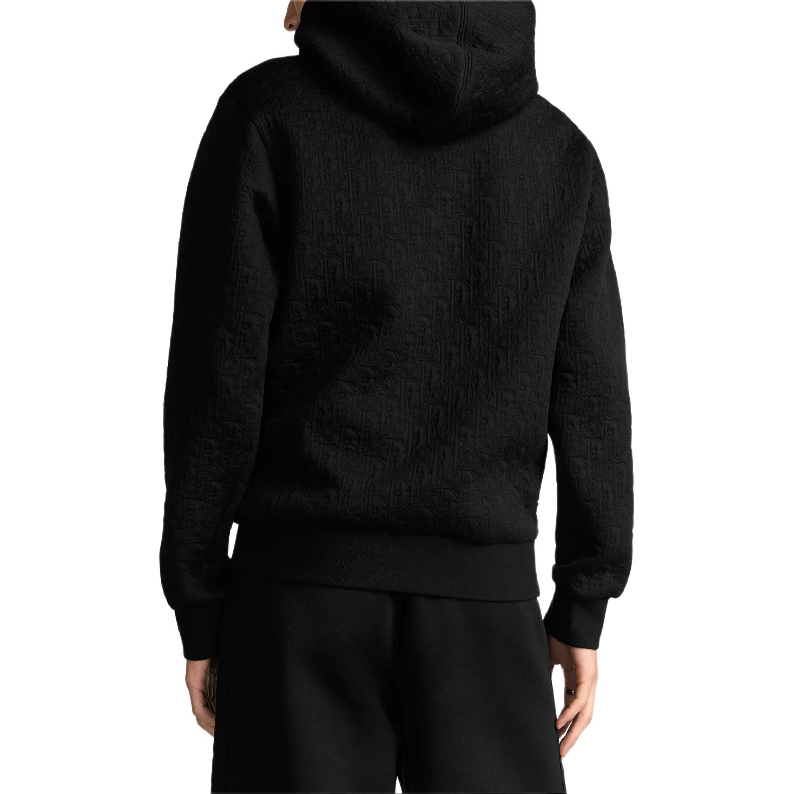 Purchase DIOR SS25  Quilted Print Drawstring Hoodie Black - Spring Collection. 513J626A0978-C900