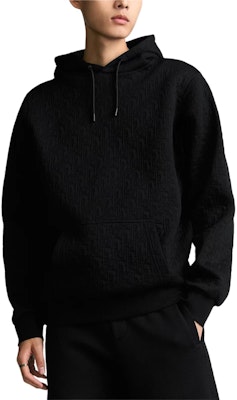 DIOR SS25 Quilted Print Drawstring Hoodie Black - Spring Collection. 513J626A0978-C900 Details for DIOR SS25 Quilted Print Drawstring Hoodie Black - Spring Collection. 513J626A0978-C900