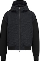 DIOR SS26 Oblique Print Black Cotton-Blend Knit Hoodie Jacket. 513M433A7002-C901 DIOR SS26 Oblique Print Black Cotton-Blend Knit Hoodie Jacket. 513M433A7002-C901