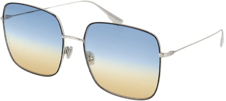DIOR Stellaire1 Gradient Square Sunglasses Silver Frame Unisex Fashion Eyewear DIORSTELLAIRE1-84J84 DIOR Stellaire1 Gradient Square Sunglasses Silver Frame Unisex Fashion Eyewear DIORSTELLAIRE1-84J84