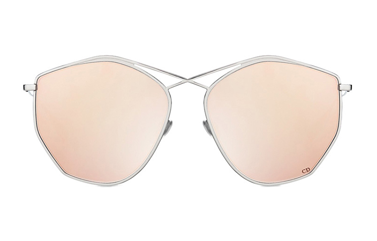 Dior Stellaire 4 Geometric Sunglasses Silver Frame Pink Gold Lens STELLAIRE4-010SQ 圖 3