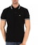 Shop DIOR Striped Bee Embroidered Black Polo Shirt 733J805B0373-980