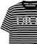 Sizing DIOR Kaos Longgar Logo Garis Navy Blue 183M647AT234-C580