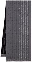 DIOR Tassel Fringe Lambswool Knit Scarf Men - Charcoal Gray. 51E0002A1006_C888 DIOR Tassel Fringe Lambswool Knit Scarf Men - Charcoal Gray. 51E0002A1006_C888