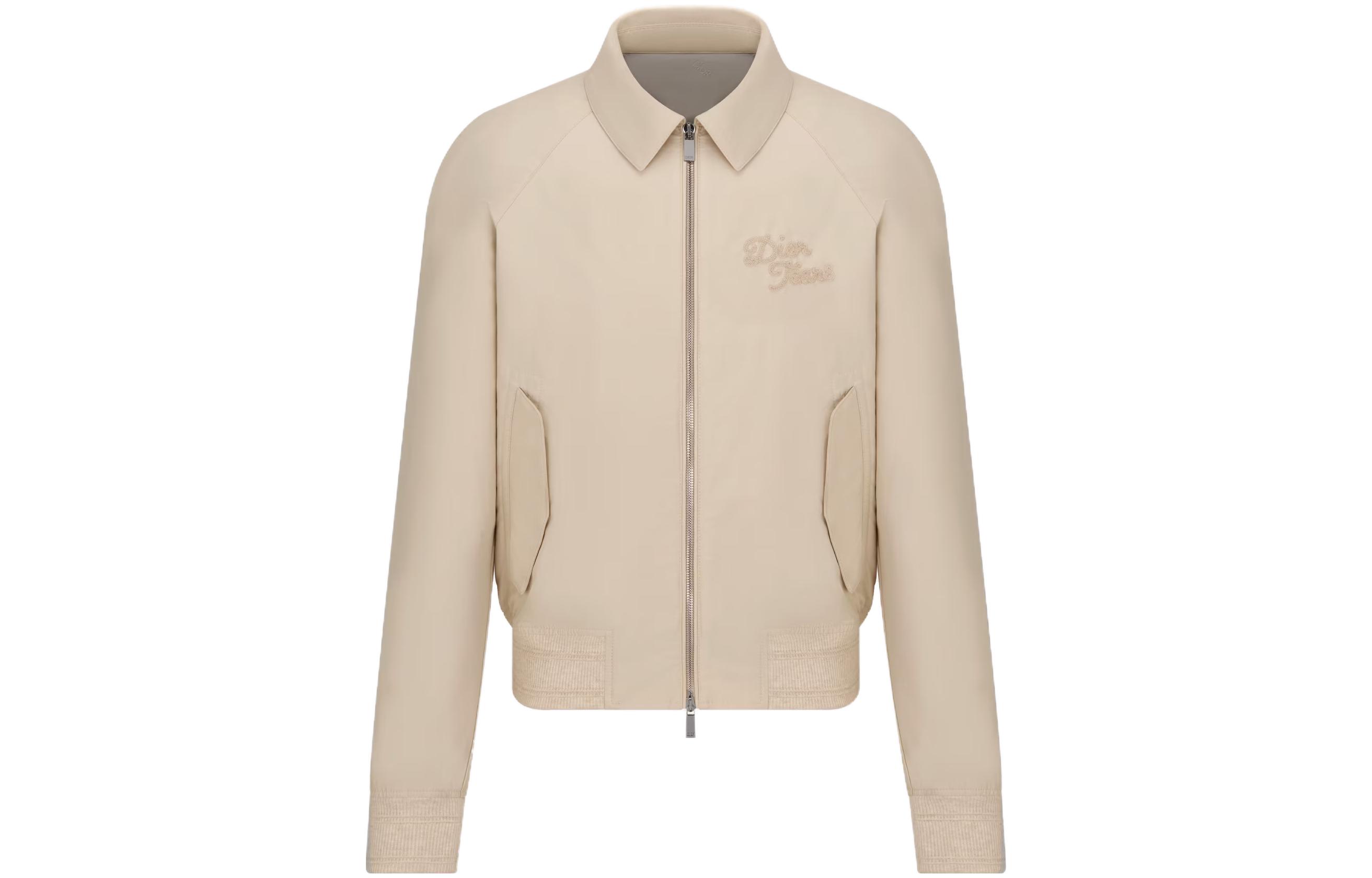 DIOR Tears  Khaki Logo Print Zip-Up Jacket Long Sleeve Outerwear 393C421A5815-C181 圖 2