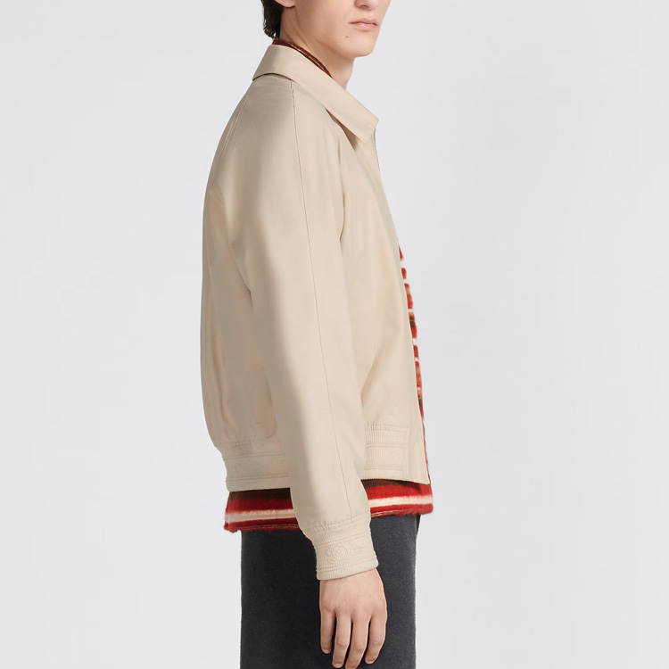 DIOR Tears  Khaki Logo Print Zip-Up Jacket Long Sleeve Outerwear 393C421A5815-C181 圖 5