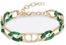 Buy Dior TEARS Gelang Rantai Emas/Hijau