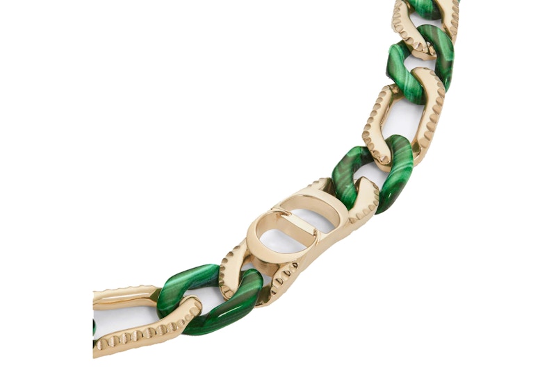 Order Dior TEARS Gelang Rantai Emas/Hijau
