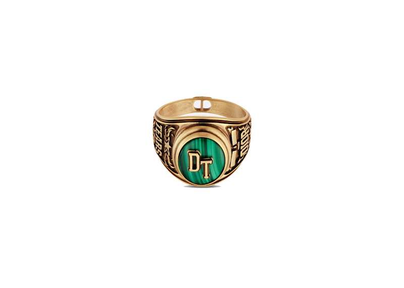 Dior TEARS Ring Gold/Malachite