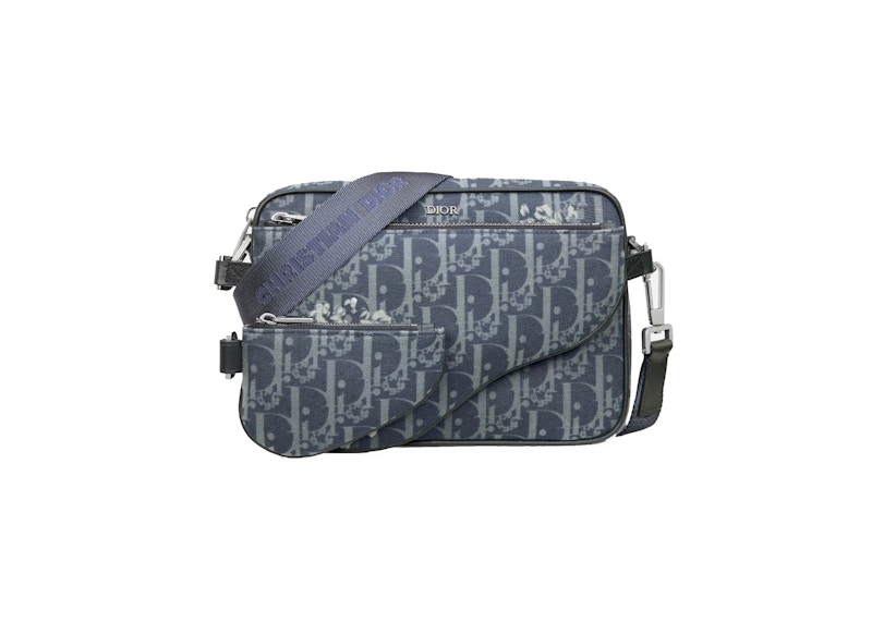 Dior TEARS Saddle Triple Pouch Denim Blue
