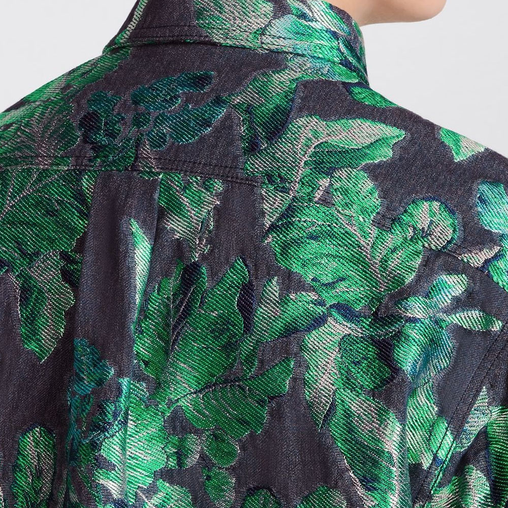 DIOR Tears SS23  Floral Print Long Sleeve Shirt - Navy Blue 393D592A325X-C586 圖 7