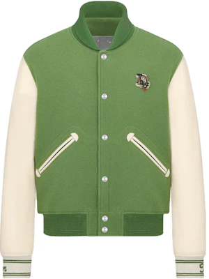 DIOR Tears SS23 綠色印Logo棒球領拉鍊夾克 男裝 393L418A5817-C680 Buy DIOR Tears SS23 綠色印Logo棒球領拉鍊夾克 男裝 393L418A5817-C680