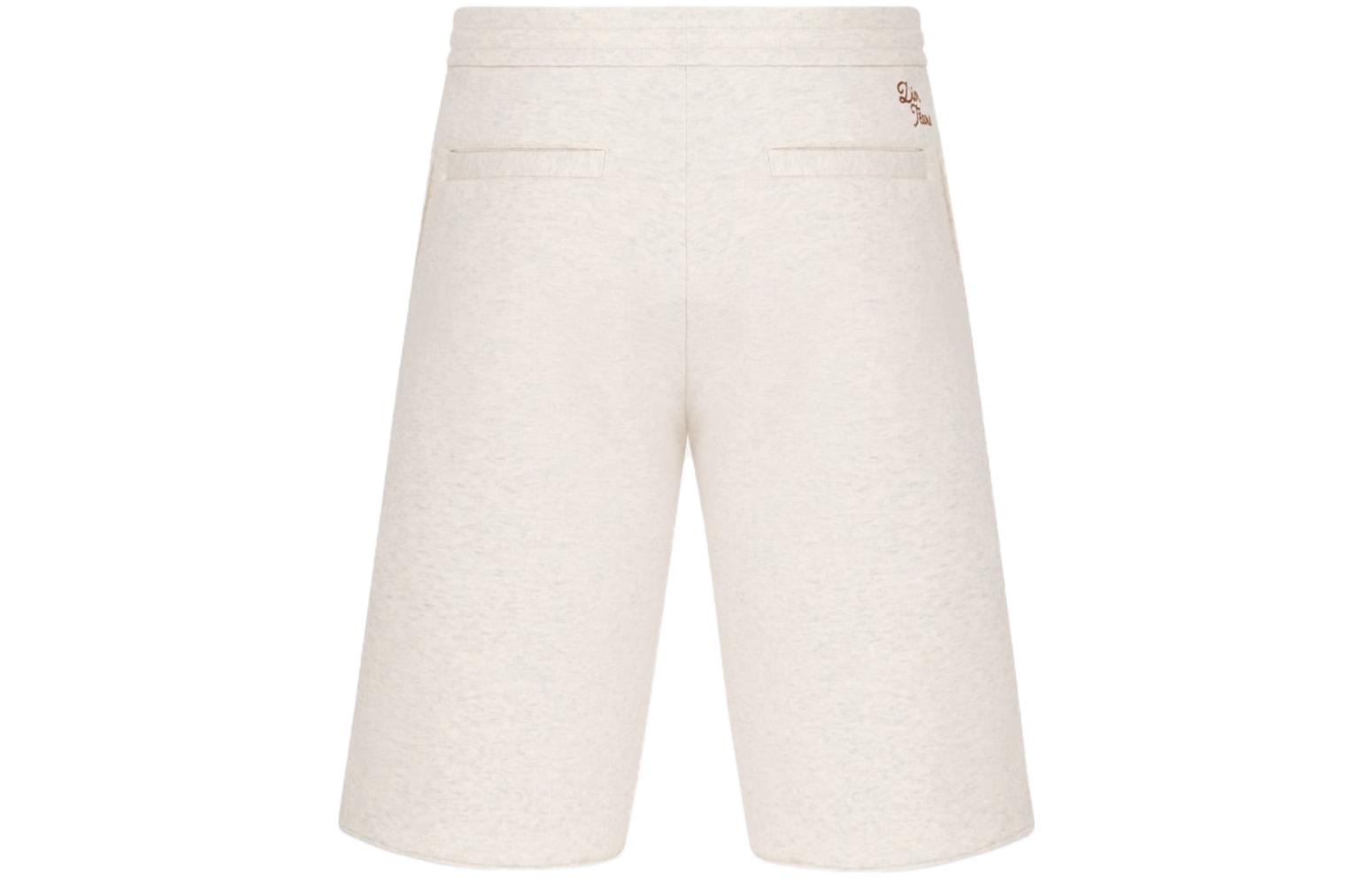 Lookbook DIOR Tears SS23 Letter Print Loose Straight Casual Shorts White Men. 393J131A0815-C080