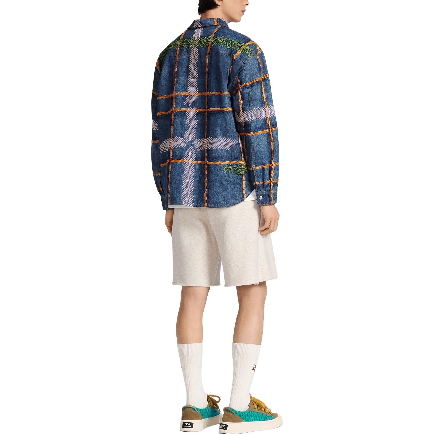 Details for DIOR Tears SS23 Letter Print Loose Straight Casual Shorts White Men. 393J131A0815-C080