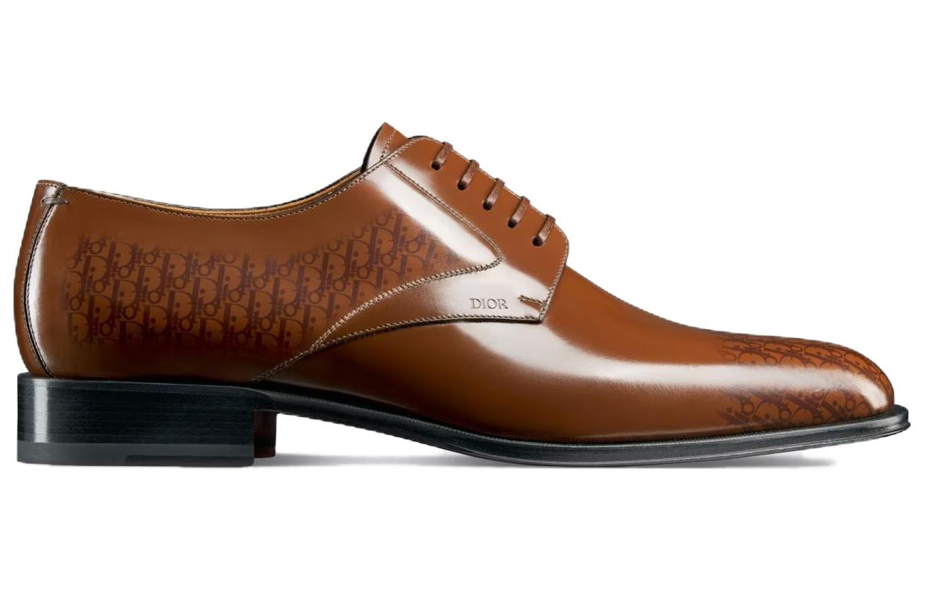 Order Sepatu Formal Kulit Coklat Dior Timeless 3DE305ZTJ_H714