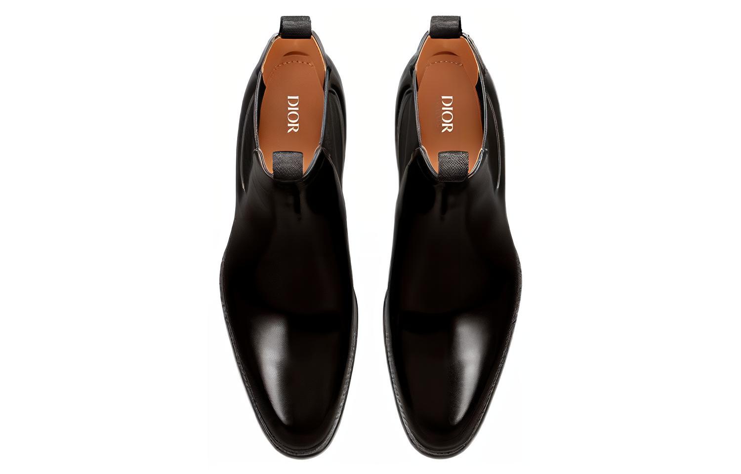 Shop 迪奥永恒切尔西靴'黑色小牛皮' 3BO286YON_H969