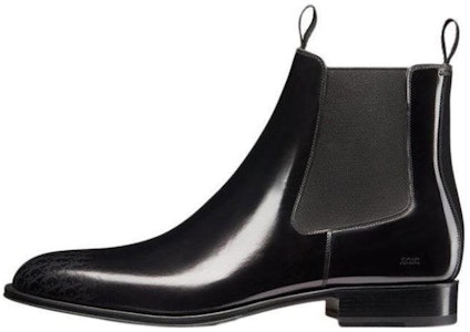 DIOR迪奧 Dior Timeless 皮革 漸變Oblique印花及踝切爾西靴 黑色 Buy DIOR迪奧 Dior Timeless 皮革 漸變Oblique印花及踝切爾西靴 黑色