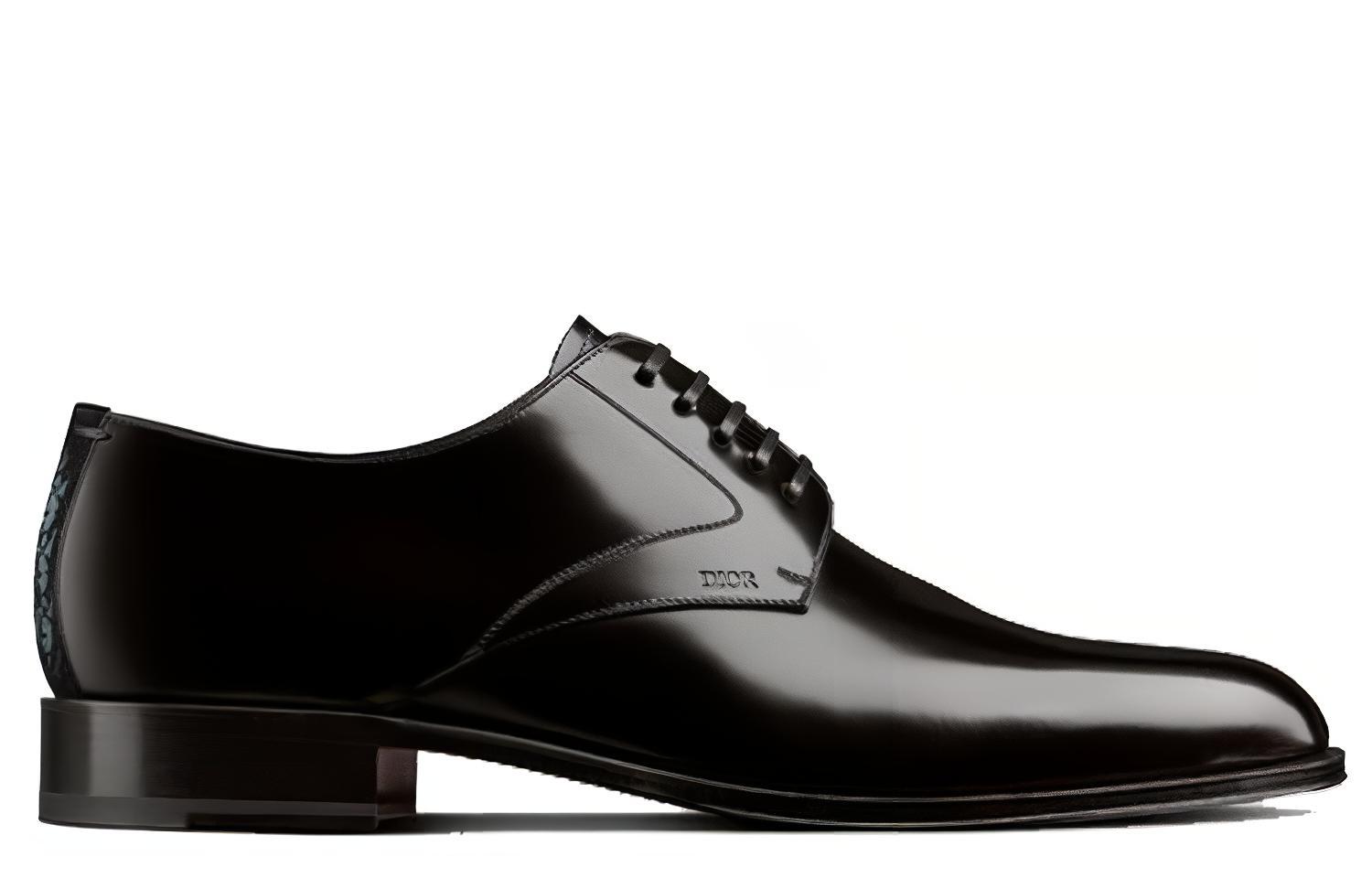 Order Dior Timeless Derby 'Kulit Anak Lembu Hitam Berkilat' 3DE305ZHX_H968