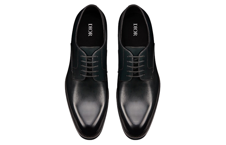 Shop Dior Timeless Derby 'Kulit Navy Mengkilap' 3DE312VJH_H667