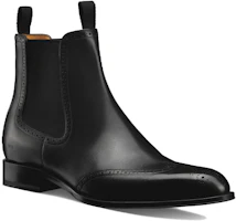 Order Dior Sepatu Boots Chelsea Kulit Hitam 'Black Comfort' 3BO343ZGK_H900