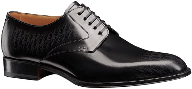 DIOR迪奧 Dior Timeless 皮革 漸變Oblique印花 德比鞋 黑色 Order DIOR迪奧 Dior Timeless 皮革 漸變Oblique印花 德比鞋 黑色
