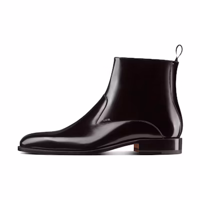 Dior Timeless Leather Polished 'Short Fashion Boots' Black
