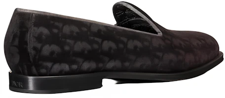 Shop Dior Loafer 'Hitam' Timeless 3LO121ZKA_H969