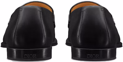 Shop Dior Timeless Loafer 'Kulit Hitam' 3LO144ZGK_H900