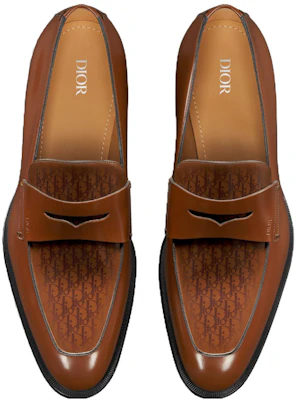 Dior经典棕色皮革乐福鞋 3LO122ZZB_H714 Lookbook Dior经典棕色皮革乐福鞋 3LO122ZZB_H714