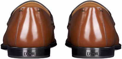 Shop Dior Timeless Loafer 'Kulit Cokelat' 3LO122ZZB_H714