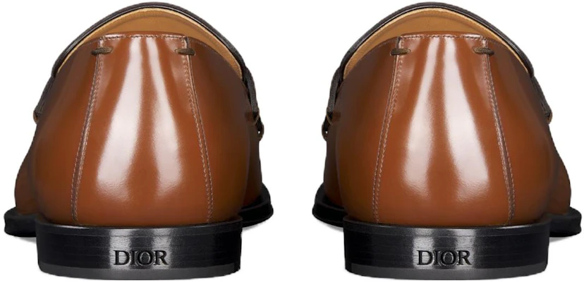 Dior经典棕色皮革乐福鞋 3LO122ZZB_H714 Shop Dior经典棕色皮革乐福鞋 3LO122ZZB_H714