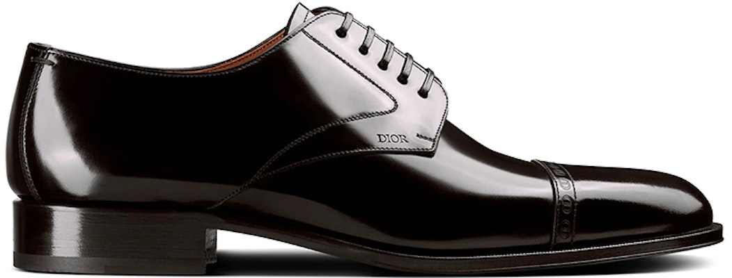 Dior Timeless Sepatu Derby Kulit Lembu Polos 'Hitam' 3DE320YON_H969 Order Dior Timeless Sepatu Derby Kulit Lembu Polos 'Hitam' 3DE320YON_H969