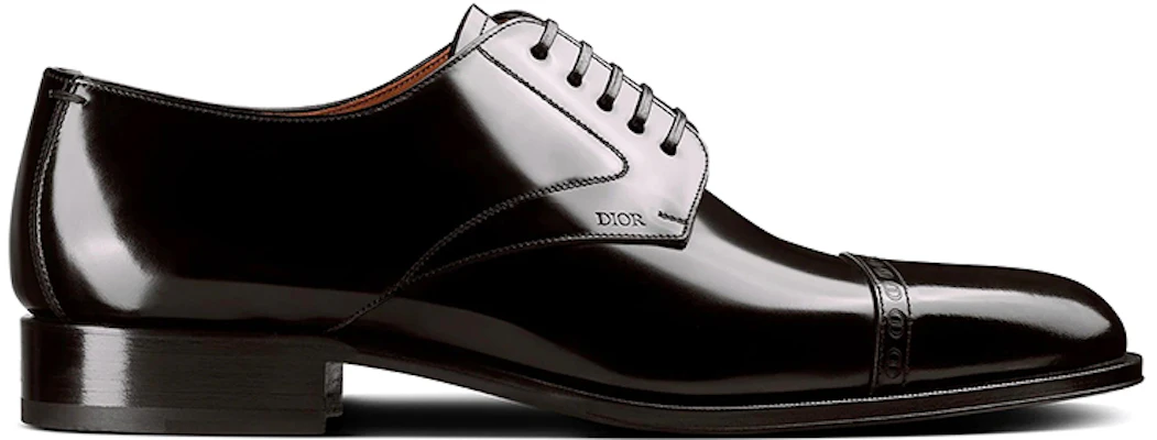 Dior Timeless Sepatu Derby Kulit Lembu Polos 'Hitam' 3DE320YON_H969 Order Dior Timeless Sepatu Derby Kulit Lembu Polos 'Hitam' 3DE320YON_H969