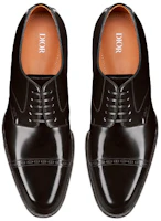 Shop Dior Timeless Sepatu Derby Kulit Lembu Polos 'Hitam' 3DE320YON_H969