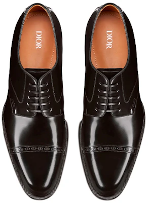 Dior Timeless Sepatu Derby Kulit Lembu Polos 'Hitam' 3DE320YON_H969 Shop Dior Timeless Sepatu Derby Kulit Lembu Polos 'Hitam' 3DE320YON_H969