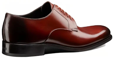 Lookbook Dior Timeless Sepatu Derby Kulit Polished 'Coklat Tua' 3DE312VJH_H762