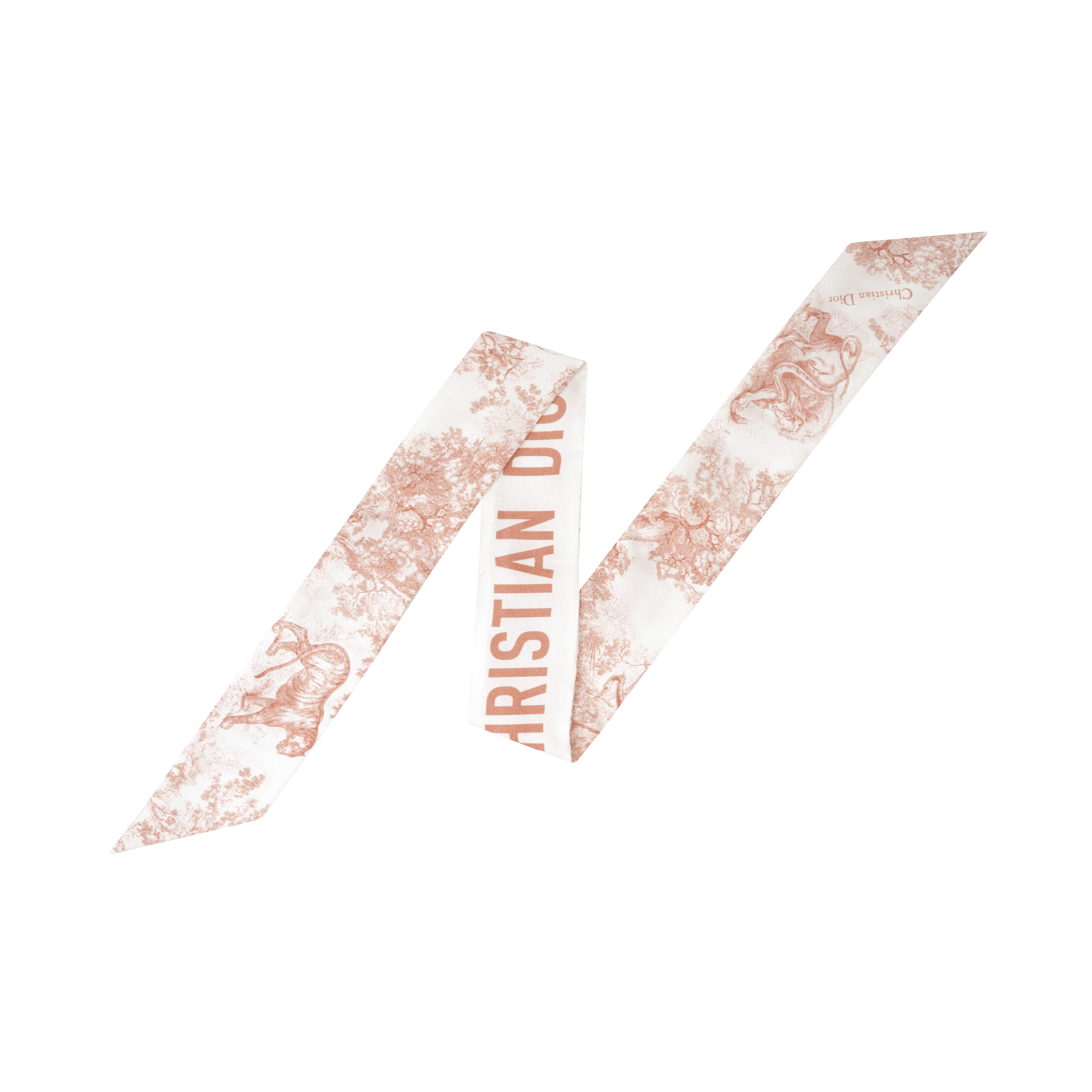 Dior Toile de Jouy Pink Silk Scarf Unisex 94TOJ106I600-C418 圖 4