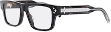 Buy DIOR Tortoise Acetate Square Optical Glasses for Men with Logo Temples CDDIAMONDS3I