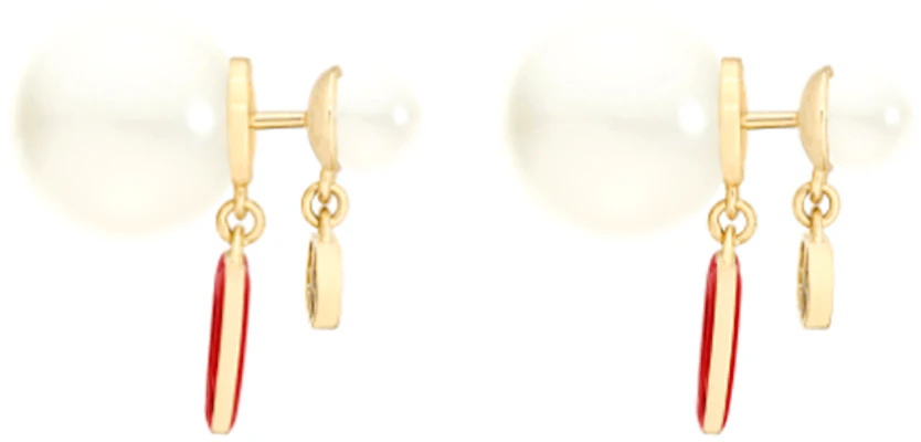 Anting Dior Tribales Emas Resin Putih & Detail Perak Cet Gincu Merah E1638TRILQ-D309 Shop Anting Dior Tribales Emas Resin Putih & Detail Perak Cet Gincu Merah E1638TRILQ-D309
