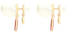Shop Anting Dior Tribales Emas Resin Putih & Detail Perak Cet Gincu Merah E1638TRILQ-D309