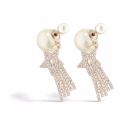 DIOR Tribales Star Resin Earrings Women Light Gold E3359WOMCYD03S