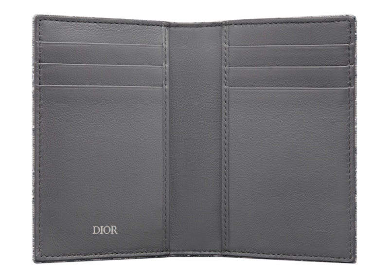 Dior Two-Fold Card Holder Dior Oblique Jacquard Ruthenium/Gray 圖 2
