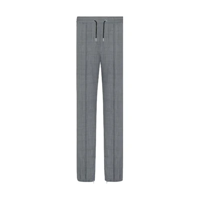 DIOR Two-Tone Drawstring Mid-Waist Casual Pants Men Gray 113C112A4995-C980