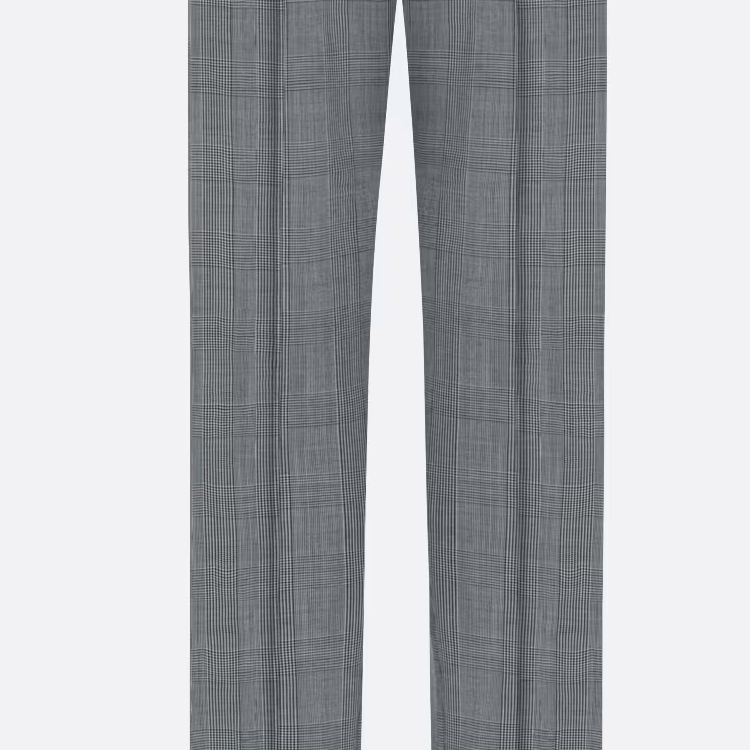 Details for Pantalones Casuales Hombre DIOR Gris Cintura Media con Cordón Bicolor 113C112A4995-C980