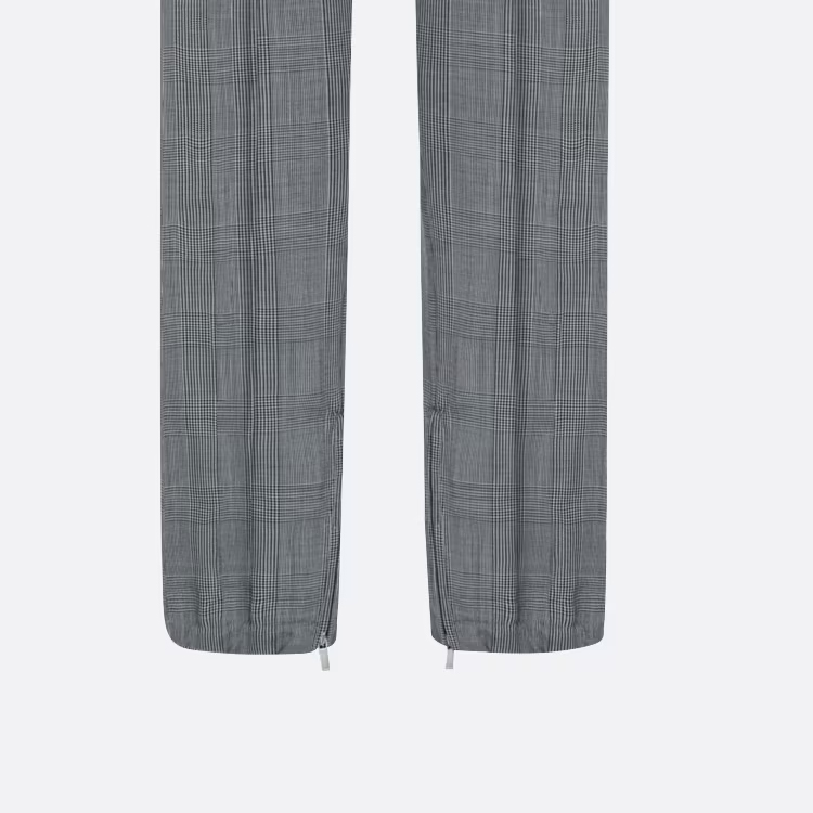 Sizing Pantalones Casuales Hombre DIOR Gris Cintura Media con Cordón Bicolor 113C112A4995-C980