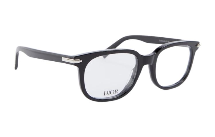 DIOR Unisex Black Full-Rim Acetate Irregular Optical Glasses Frame DIORBLACKSUITO S6I -1000 圖 2